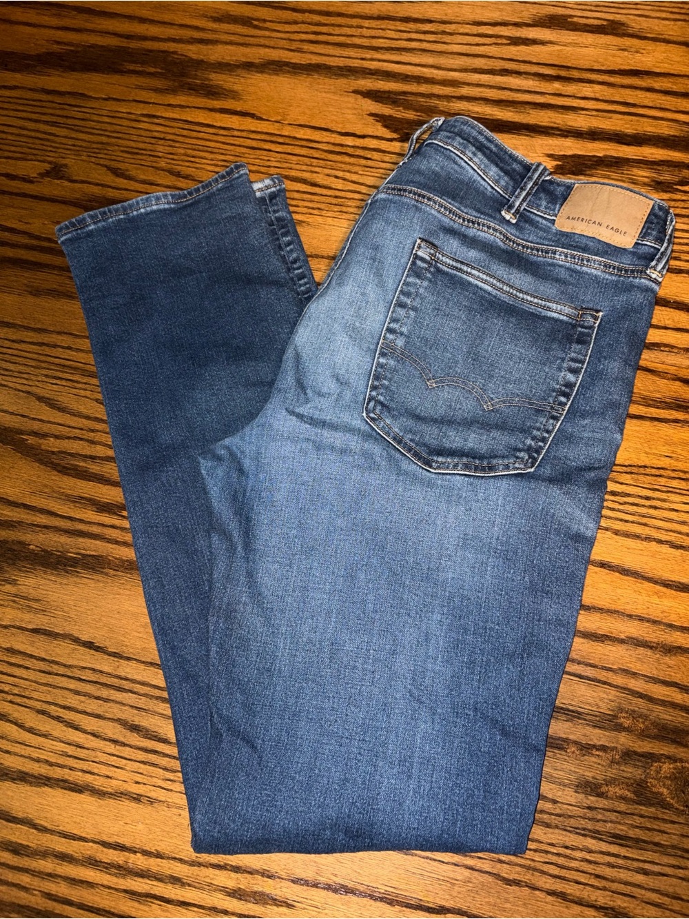 American Eagle 38x36 AIRFLEX+ “real good” medium blue jeans slim straight jeans